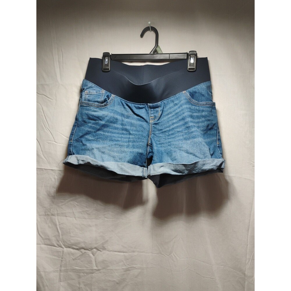 Old Navy Maternity Shorts Women's 8 Regular Denim Roll Hem